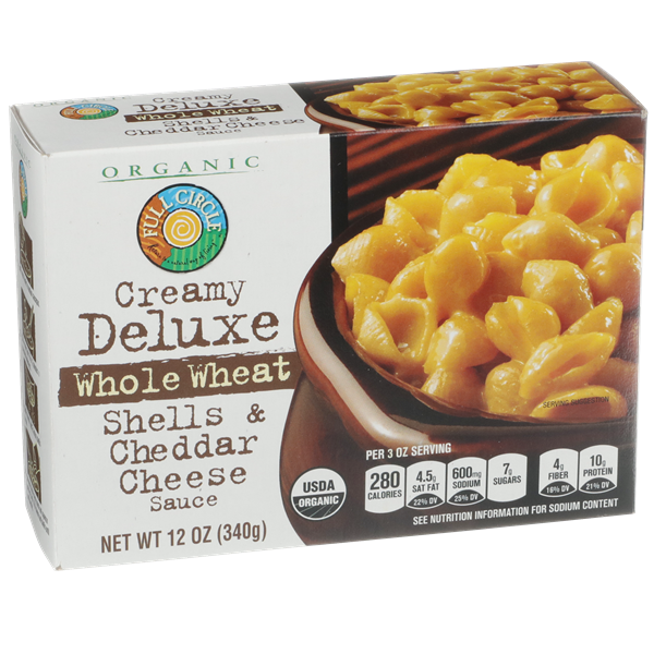 Full Circle Deluxe Whole Wheat Shells & Cheddar Cheese Sauce HyVee
