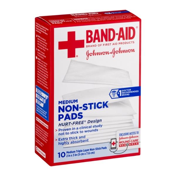 BandAid First Aid 2 in. x 3 in. Medium NonStick Pads HyVee Aisles