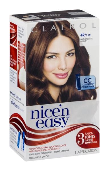 Clairol Nice N Easy Permanent Hair Color 4r Natural Dark Auburn