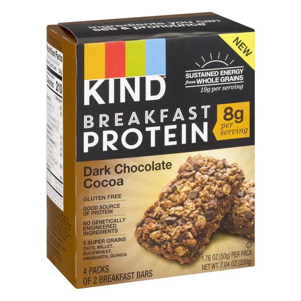 KIND Breakfast Protein Bars Dark Chocolate Cocoa - 4 CT | Hy-Vee Aisles ...