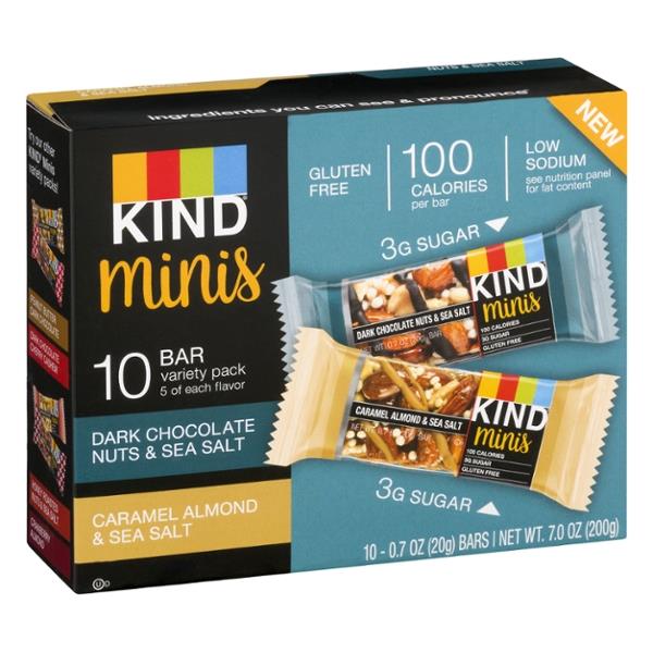 Kind Minis Bar Variety Pack - 10 Pk | Hy-Vee Aisles Online Grocery Shopping