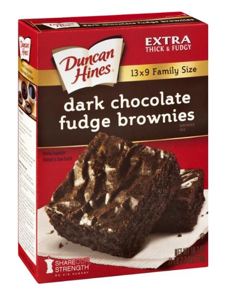 Duncan Hines Dark Chocolate Fudge Brownies Mix Hy Vee Aisles Online Grocery Shopping