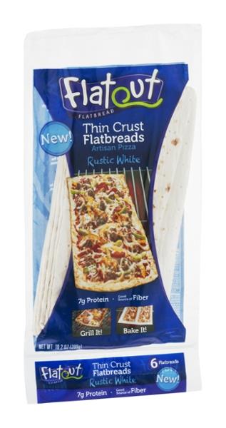 flatout thin pizza crust rustic white
