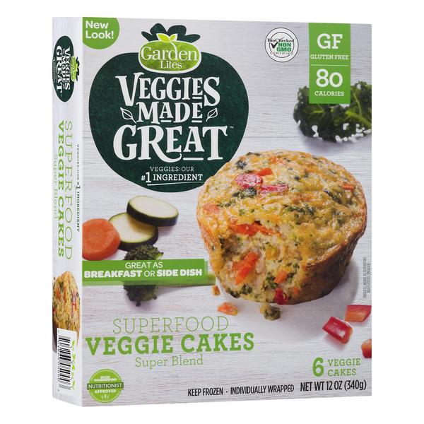 Garden Lites Veggies Made Great Veggie Cakes Super Blend 6ct Hy