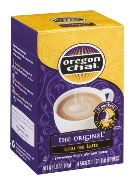 Oregon Chai The Original Chai Tea Latte Powdered Mix Packets 8-1.1 oz ...