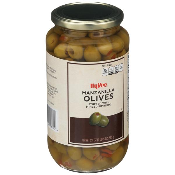 HyVee Manzanilla Olives Stuffed With Minced Pimiento HyVee Aisles