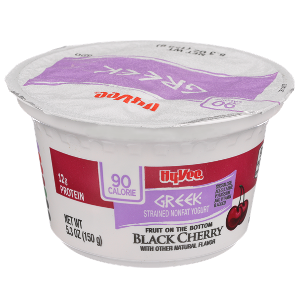 HyVee 90 Calorie Fruit on the Bottom Black Cherry Strained Nonfat