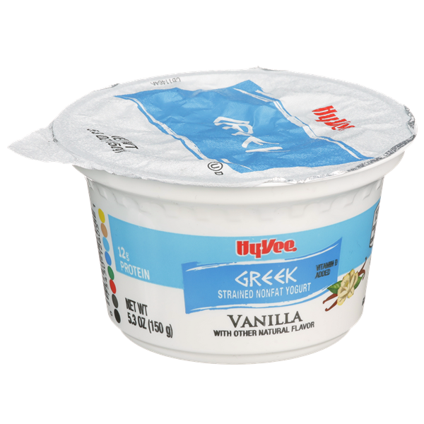 HyVee Greek Vanilla Strained Nonfat Yogurt HyVee Aisles Online