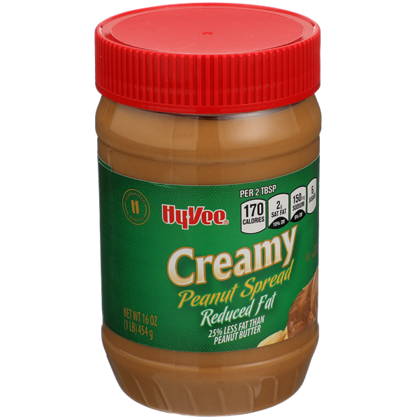 HyVee Creamy Reduced Fat Peanut Butter HyVee Aisles Online Grocery