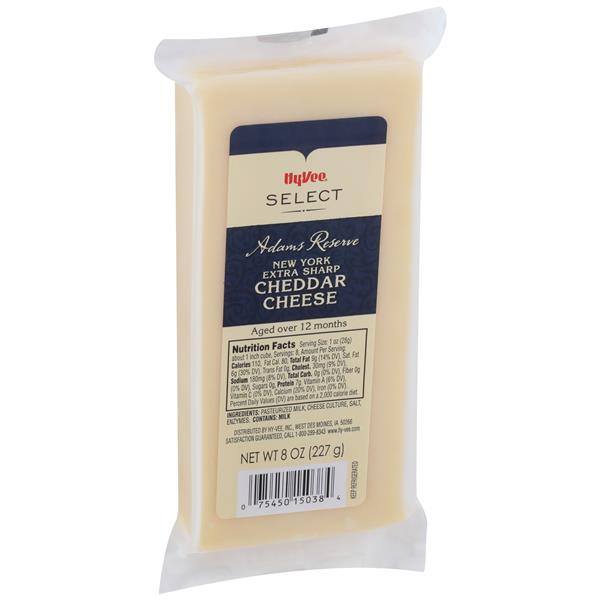 HyVee Select Adams Reserve New York Extra Sharp Cheddar Cheese Hy