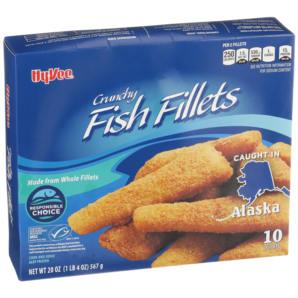 HyVee Crunchy Fish Fillets 10 Count HyVee Aisles Online Grocery