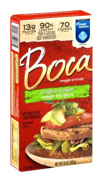 Boca Original Vegan Veggie Burgers 4ct Hy Vee Aisles Online Grocery