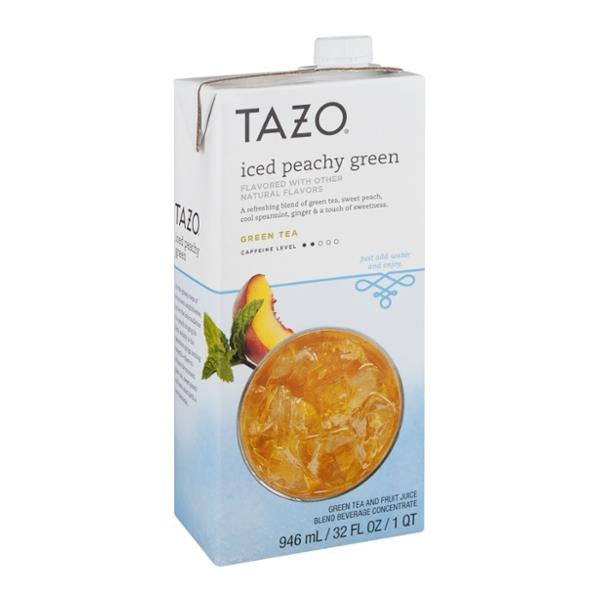 Tazo Iced Peachy Green Tea and Fruit Juice Blend Beverage Concentrate