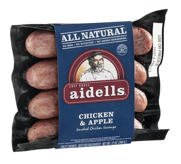 Aidells Chicken & Apple Smoked Chicken Sausage 4Ct | Hy-Vee Aisles Online Grocery Shopping