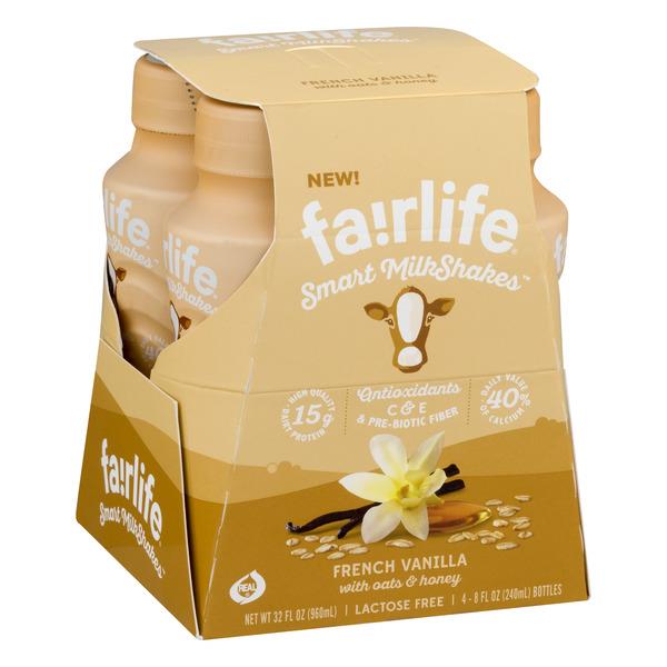 Fairlife Smart MilkShakes French Vanilla with Oats & Honey - 4 CT | Hy ...