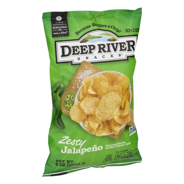 Deep River Snacks Kettle Cooked Potato Chips Zesty Jalapeno HyVee