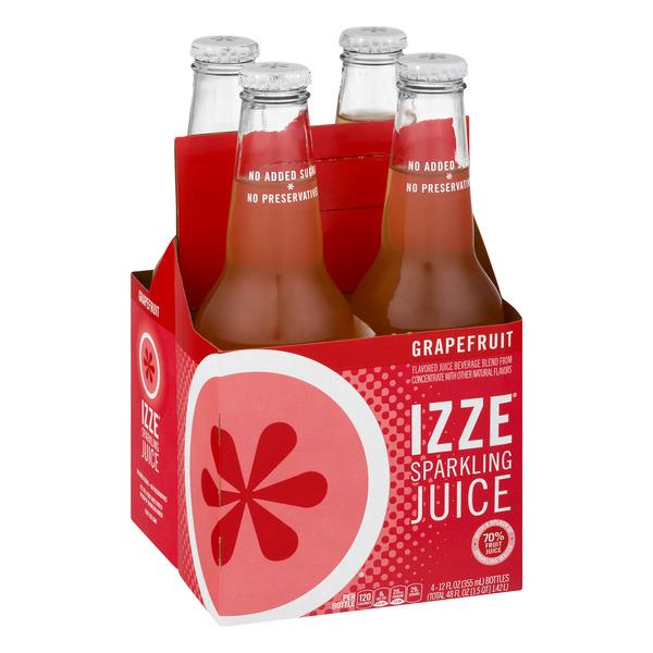 IZZE Sparkling Grapefruit Juice 4Pk HyVee Aisles Online Grocery Shopping