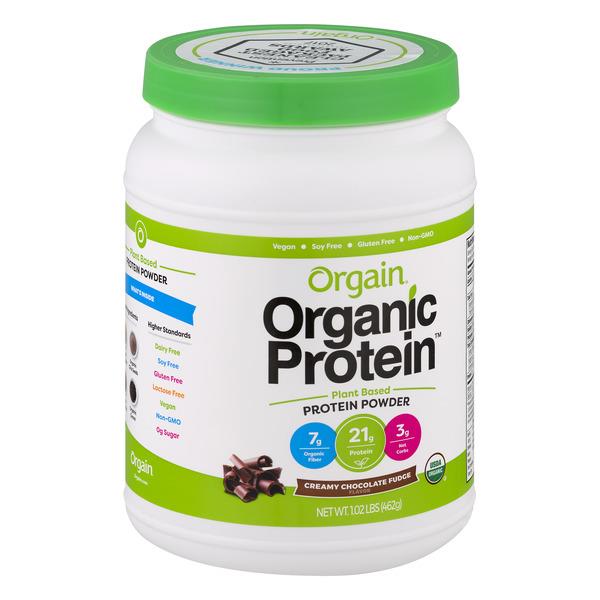 Orgain Organic Protein Powder Creamy Chocolate Fudge | Hy-Vee Aisles ...