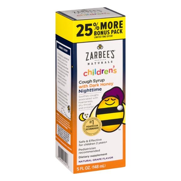 Zarbee S Naturals Nighttime Cough Syrup Dark Honey Nighttime Hy