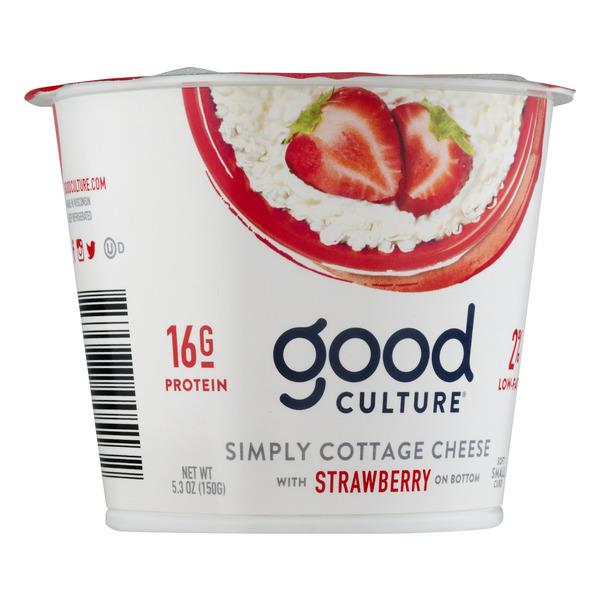 Good Culture Cottage Cheese Strawberry On The Bottom Hy Vee